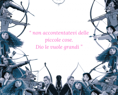 non accontentatevi delle piccole cose. Dio le vuole grandi